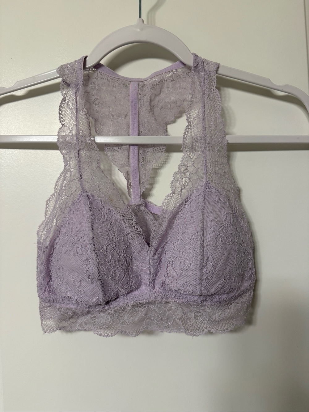 Gilligan & O'Malley Lavender Lace Racerback Bralette